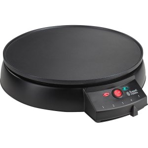 Aparat pentru preparat clatite Russell Hobbs 20920-56 Fiesta, 1000W, 30 cm, Termostat, Invelis antiaderent, Negru