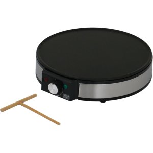 Aparat pentru preparat clatite Star-Light PMA-3012W, 1200W, Diametru plita 30cm, Temperatura ajustabila, Negru/Inox