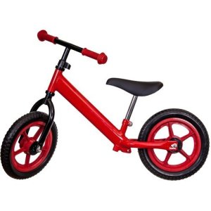 Bicicleta fara pedale rosie