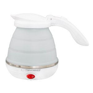 Cana electrica pliabila pentru voiaj 0.5l, 750W , silicon Travel Alba