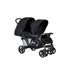 Carucior pentru gemeni TOPMARK NL Riley Tandem, Negru