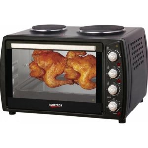 Cuptor electric Albatros A63BPRC2, 63 litri, rotisor,plite, 3200W