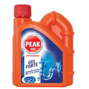 Detergent gel pentru desfundat tevi Peak Out Forte