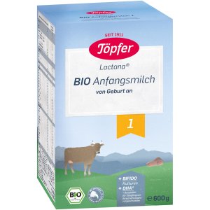 Formula de lapte praf Topfer Bio 1, 600 g, de la nastere