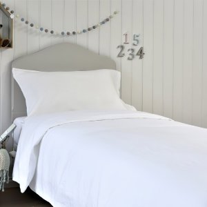 Lenjerie de pat alba pentru o persoana Gecor, Easy Ironing, 3