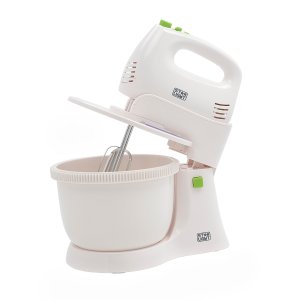 Mixer cu bol Star-Light SM-G300, 300 W, Bol 2.5 l, 5 Viteze + Turbo, Alb/Verde
