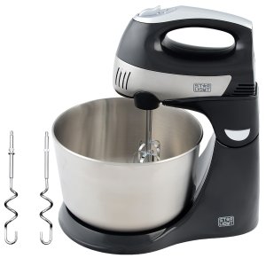 Mixer cu bol Star-Light SMB-300W, 300 W, Bol inox 4 l, 5 Viteze + Turbo, Inox/Negru