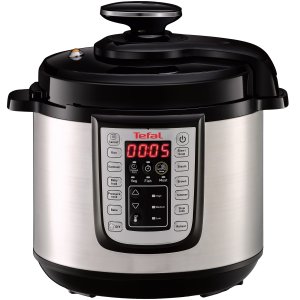 Oala sub presiune electrica Tefal CY505E30 One Pot, 1200 W, 6 L, 25 de programe, pastrare la cald, Negru