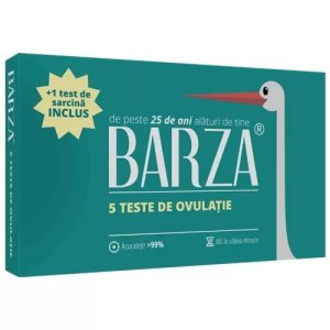 Pachet 5 Teste de ovulatie BARZA + 1 test sarcina Barza tip Banda