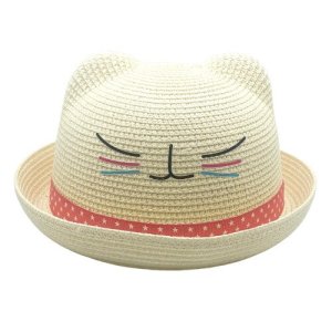 Palarie de soare pentru copii,100% paie ,54cm Nevermore® 39146-03