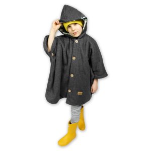 Palton, poncho pentru copii, Poncho cu gluga
