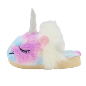Papuci de casa imblaniti, pentru copii, model unicorn, WP8046