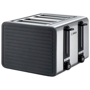 Prajitor de paine Bosch TAT7S45, 1800W, 4 felii de paine, control variabil de rumenire, functie decongelare si incalzire, Gri