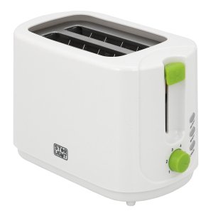 Prajitor de paine Star-Light TD-G750, 750 W, 2 felii, Grad de rumenire variabil, Functie reincalzire si dezghetare, Alb/Verde
