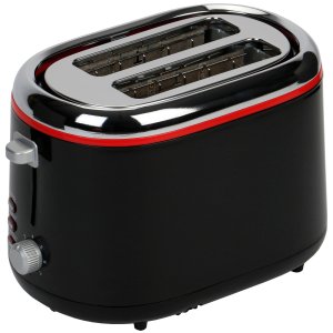 Prajitor de paine Star-Light TEB-850BR, 850W, 2 felii, Grad de rumenire ajustabil, 7 trepte, Functie dezghetare, Negru/Rosu