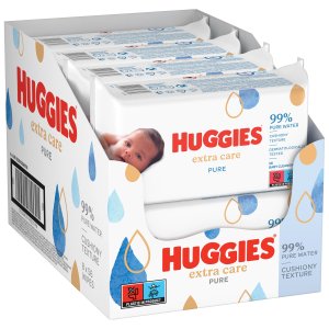Servetele umede Huggies Pure Extra Care, 8 pachete x 56, 448