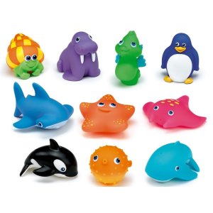 Set 10 jucarii de baie Eddy Toys animale marine