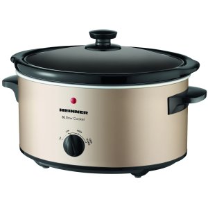 Slow Cooker Heinner HSCK-C35CR, 3.5 L, 135 W, 2 Setari temperatura, Auriu