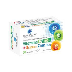 Supliment alimentar Vitamina C + D3 + Zinc