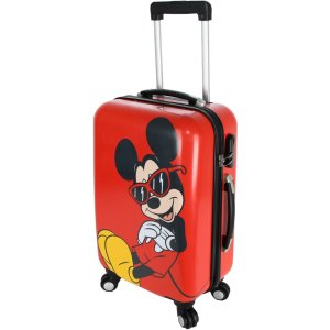 Troler cabina Disney, 50 x 34 x 21 cm, Love Mickey, rosu-negru